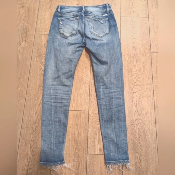 KanCan 28 Signature Mid Rise Skinny Ankle Fray Jeans - Picture 4 of 5